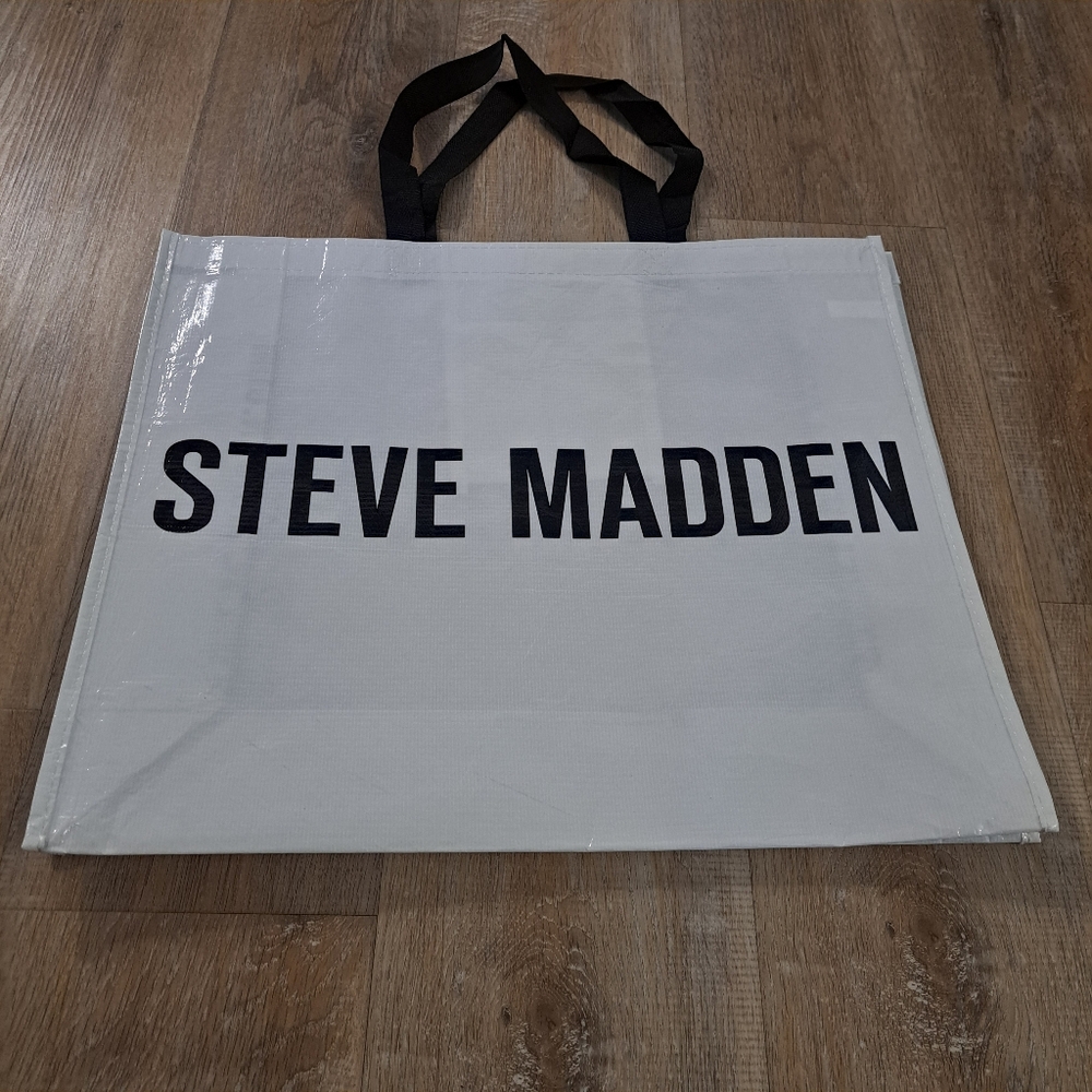 Steve Madden White Logo Bag